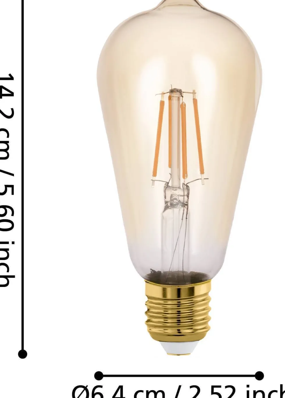 Eglo LED lamp E27 Connect z extra warm 500 lm 4,9 W ST64