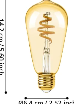 Eglo LED lamp E27 Connect z gekleurd 360 lm 4,9 W ST64