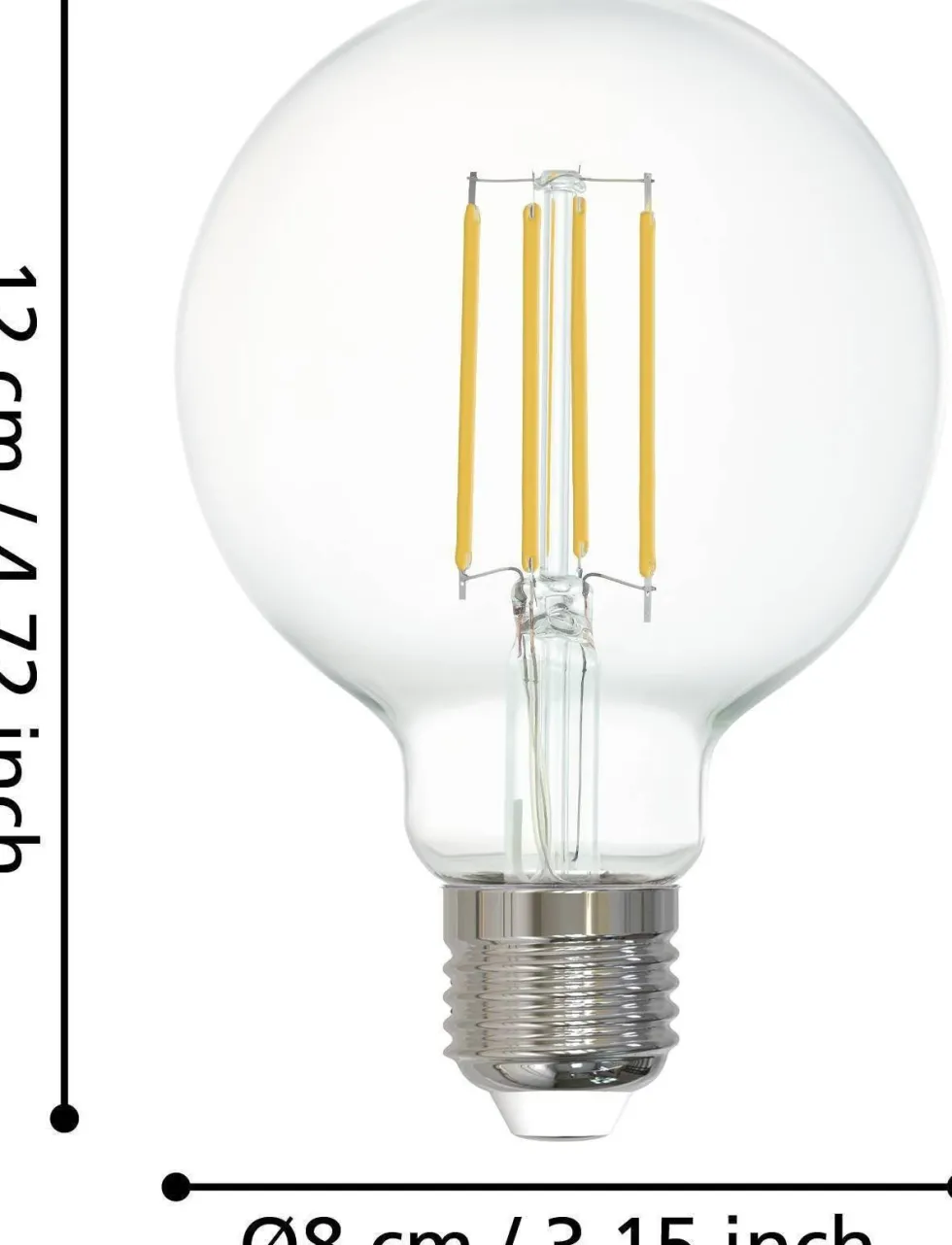 Eglo LED lamp E27 Connect z warm wit 806 lm 6 W G80
