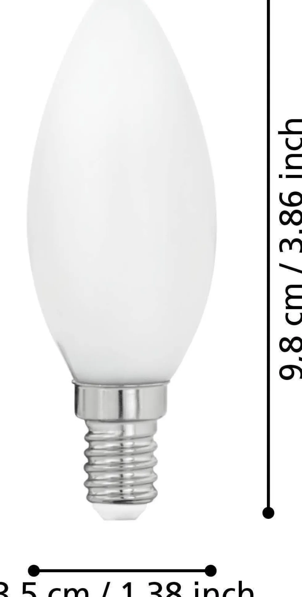 Eglo LED lamp E14 Milky warm wit 470 lm 4 W