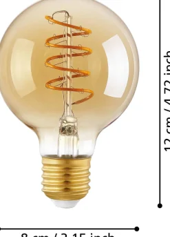 Eglo LED lamp E27 Spiraal extra warm wit 260 lm 4W G80
