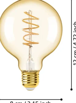 Eglo LED lamp E27 Spiraal extra warm wit 245 lm 4W G80