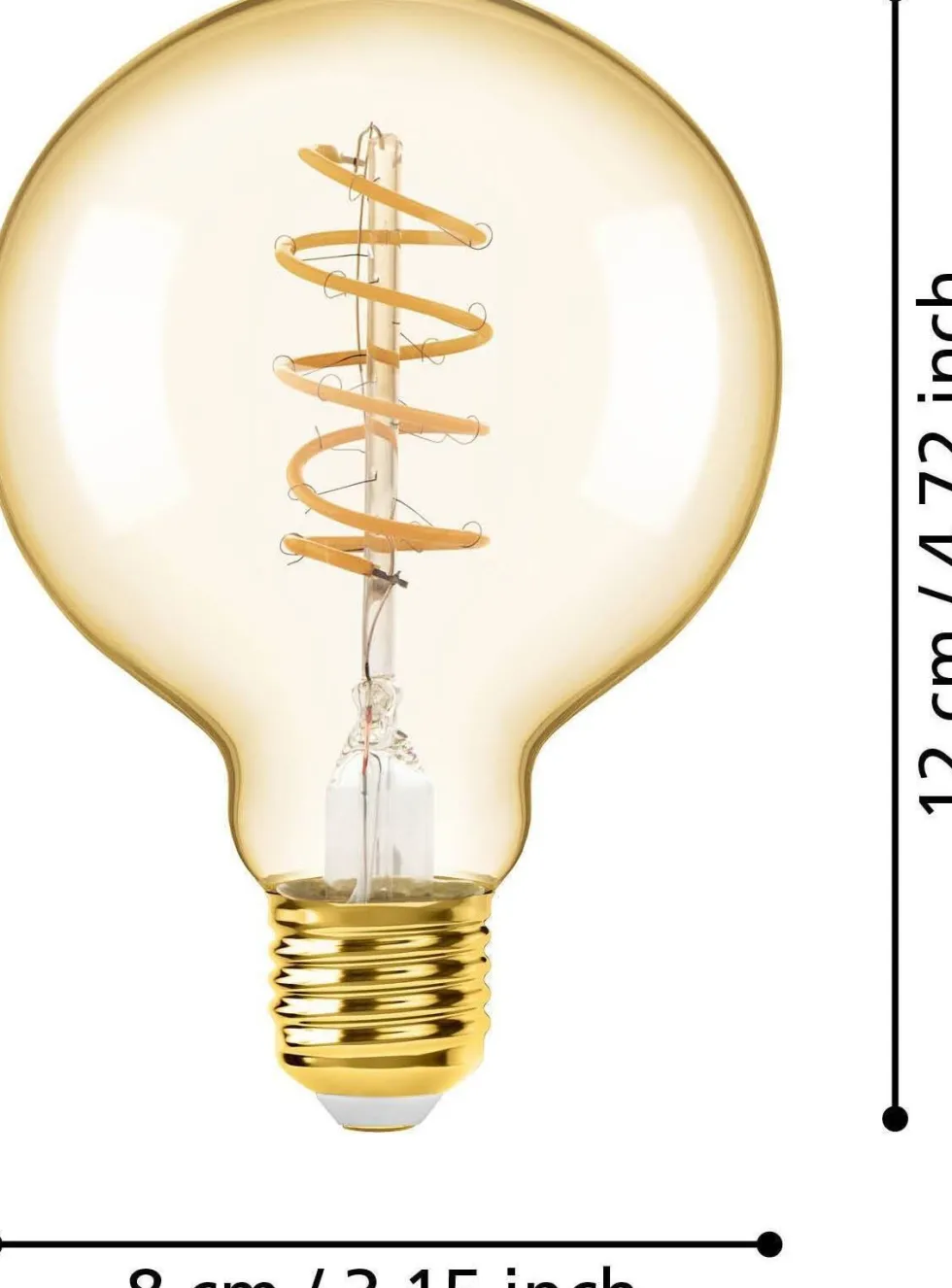 Eglo LED lamp E27 Spiraal extra warm wit 245 lm 4W G80