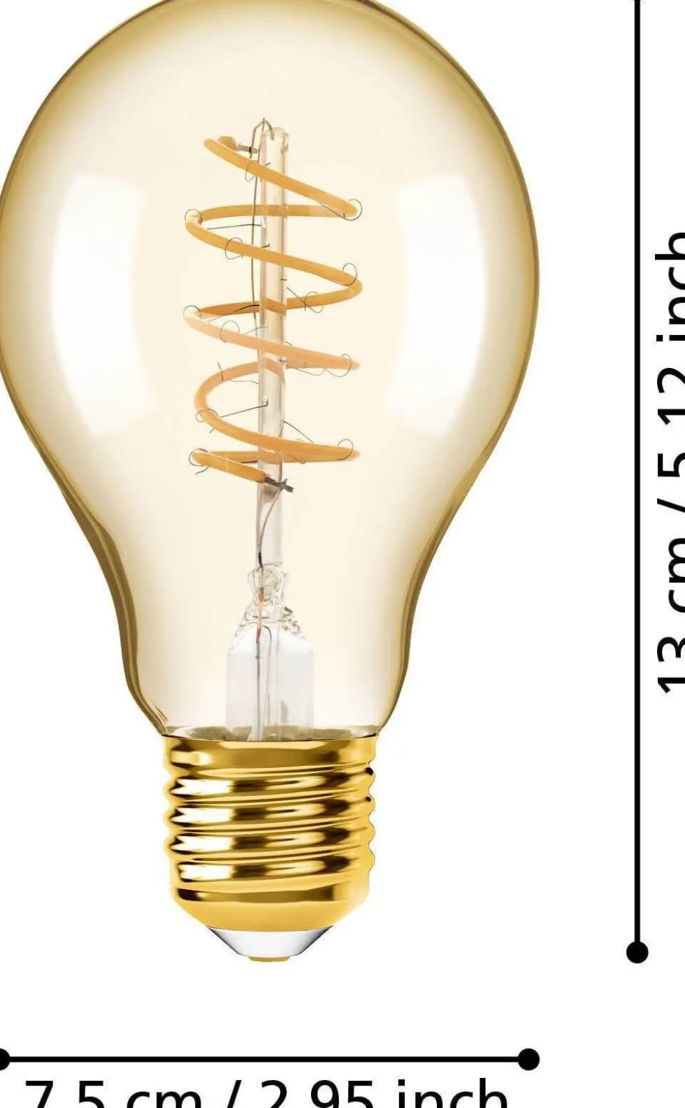 Eglo LED lamp E27 Spiraal extra warm wit 245 lm 4W A75