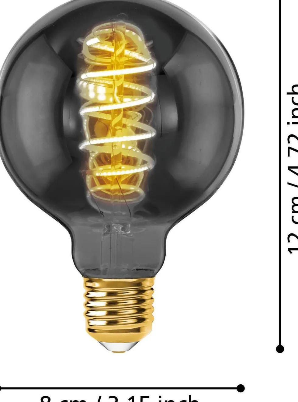 Eglo LED lamp E27 Spiraal extra warm wit 100 lm 4W G80