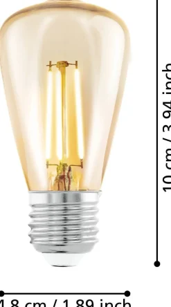 Eglo LED lamp E27 Vintage extra warm 270 lm 4 W ST48