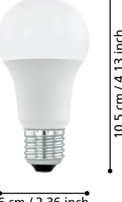 Eglo LED lamp E27 warm wit 806 lm 5,9 W