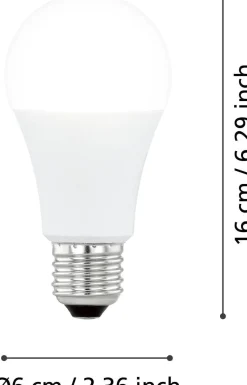 Eglo LED lamp E27 warm wit 830 lm 6,1 W A60