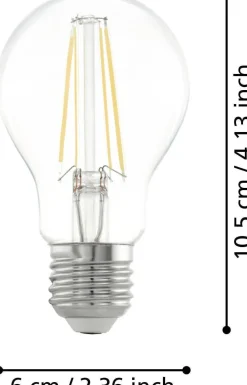 Eglo LED lamp E27 warm wit 470 lm 4 W A60