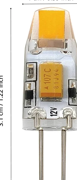 Eglo LED lamp G4 warm wit 100 lm 1 W 2 stuks