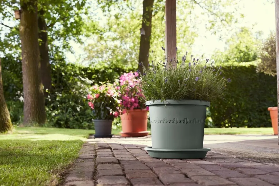 Elho bloempot Algarve groen D 29 H 34,5 cm
