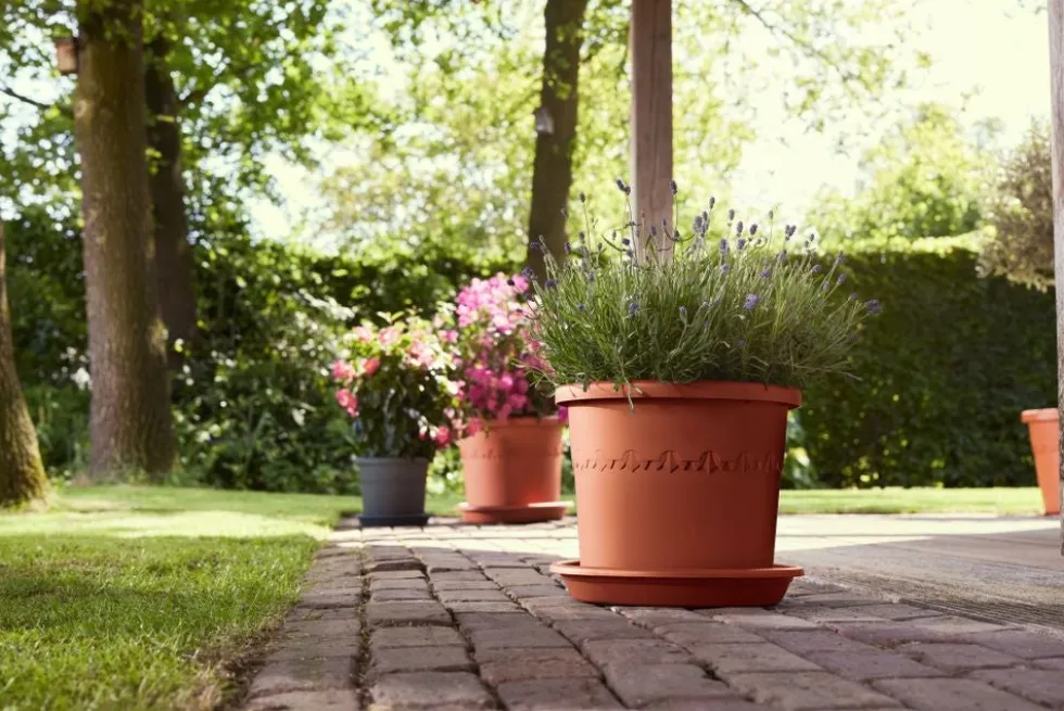 Elho bloempot Algarve terracotta D 29,2 H 24,6 cm
