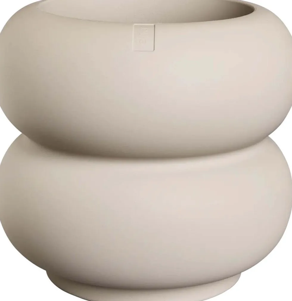 Elho bloempot Amber Roll beige D 43 H 40 cm