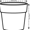 Elho bloempot B for original rond D 16 H 14,6 cm wit