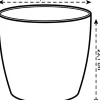 Elho bloempot Brussels wit D 24,3 H 23,2 cm