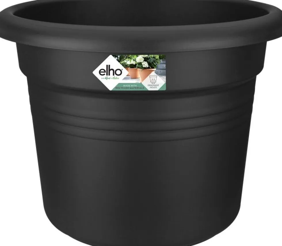 Elho bloempot Green Basics zwart D 29,5 H 22,4 cm