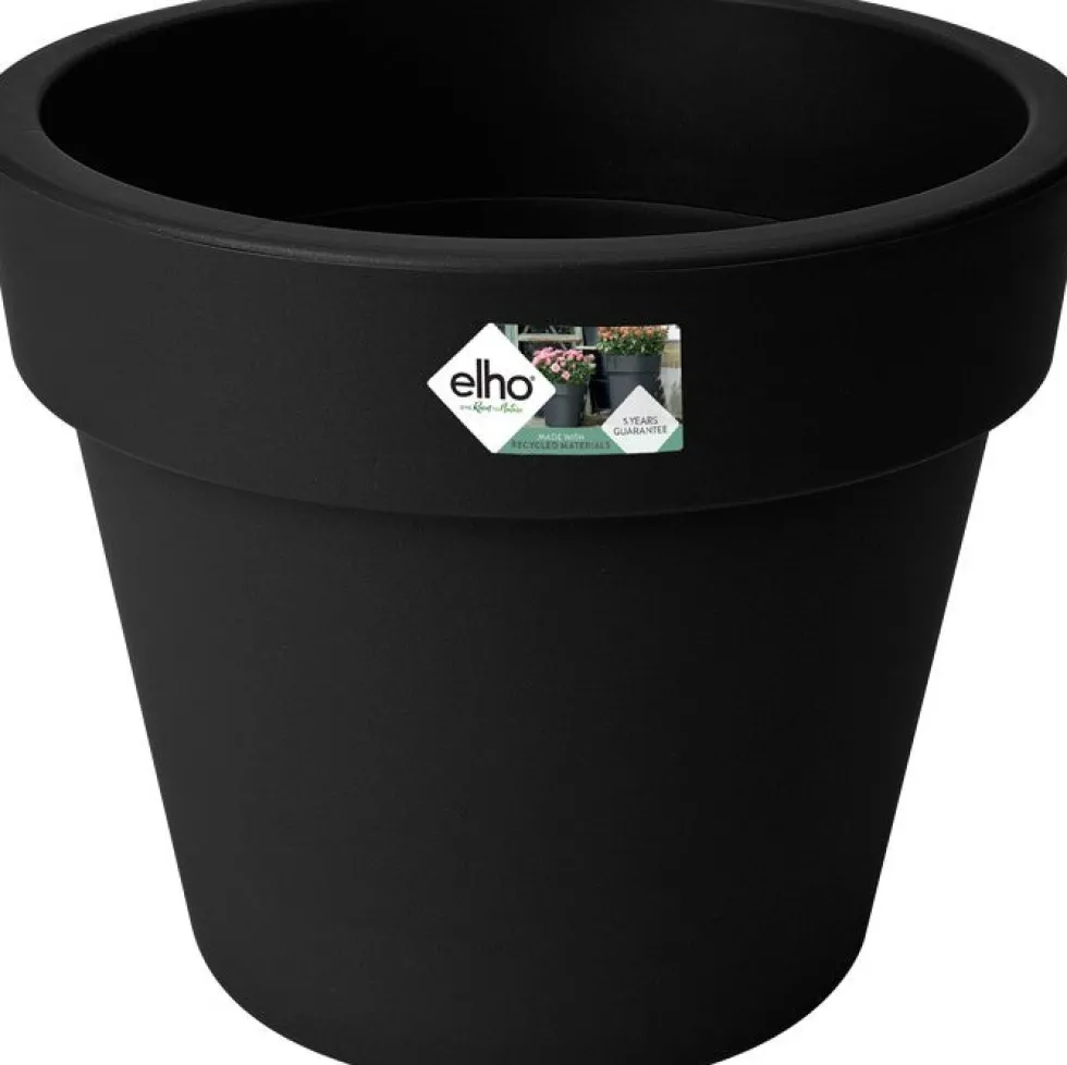 Elho bloempot Green Basics zwart D 23 H 19,6 cm