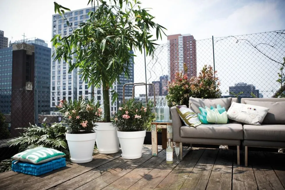 Elho bloempot Loft Urban wit D 48,5 H 44,5 cm