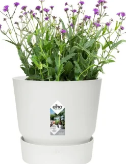 Elho bloempot met waterreservoir Greenville wit D 16 H 15,3 cm