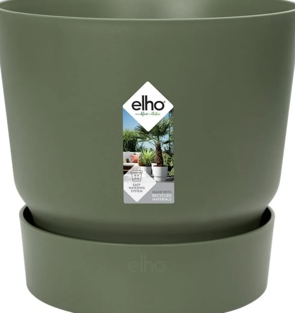 Elho bloempot met waterreservoir Greenville groen D 19,5 H 18,4 cm