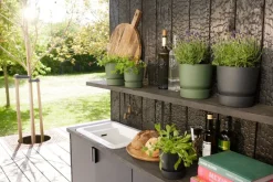 Elho bloempot met waterreservoir Greenville groen D 16 H 15,3 cm