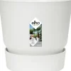 Elho bloempot met waterreservoir Greenville wit D 24,5 H 23,3 cm