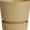 Elho bloempot op voet Greenville beige D 14 H 13,4 cm