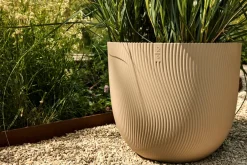 Elho bloempot Sereh beige D 25 H 21 cm