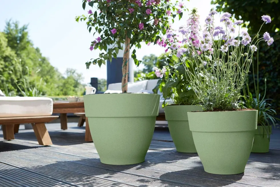 Elho bloempot Vibia Campana groen D 47 H 55 cm