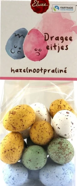Elvee chocolade eitjes hazelnootpraliné 250 g