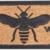 Esschert Design kokosmat Bijenprint naturel 75 x 25,2 cm