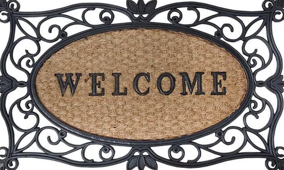 Esschert Design kokosmat welcome naturel 75 x 45 cm