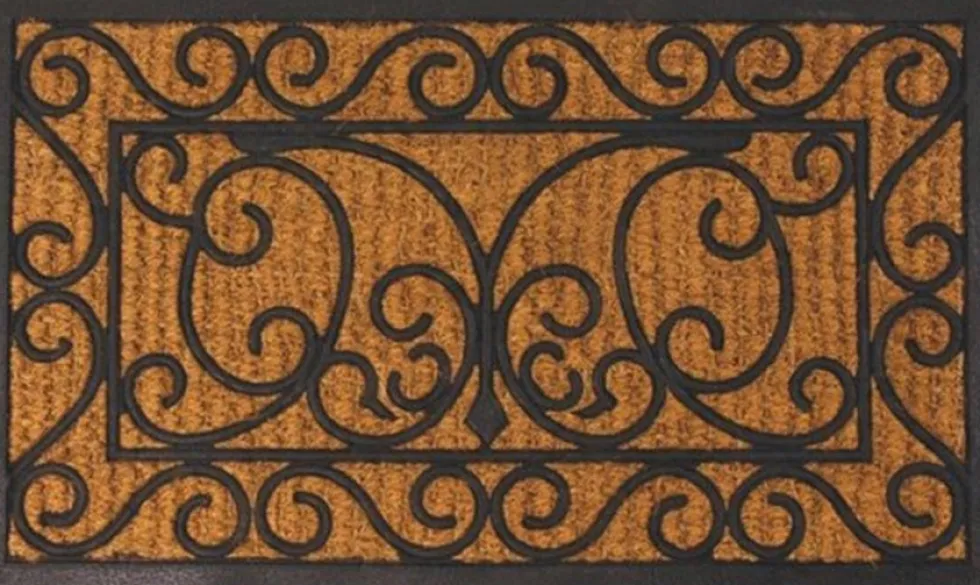 Esschert Design kokosmat zwart naturel 74,5 x 44,5 cm
