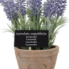Esschert Design kunstplant lavendel paars H 17,5 cm
