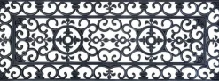 Esschert Design rubber mat zwart 119,5 x 45 cm