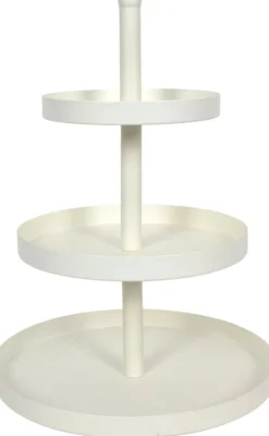 Etagère 3-laags wit D 25 H 35 cm