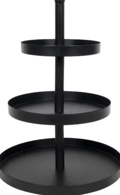Etagère 3-laags zwart D 25 H 35 cm