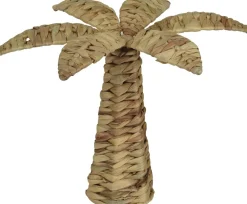 Everlands beeld Palmboom naturel D 35 H 35 cm