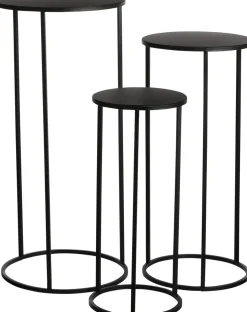 Everydays by Intratuin bijzettafel Quinty zwart D 22 H 50 cm