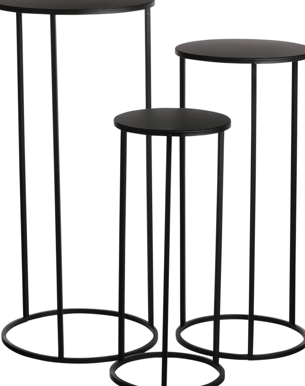 Everydays by Intratuin bijzettafel Quinty zwart D 22 H 50 cm