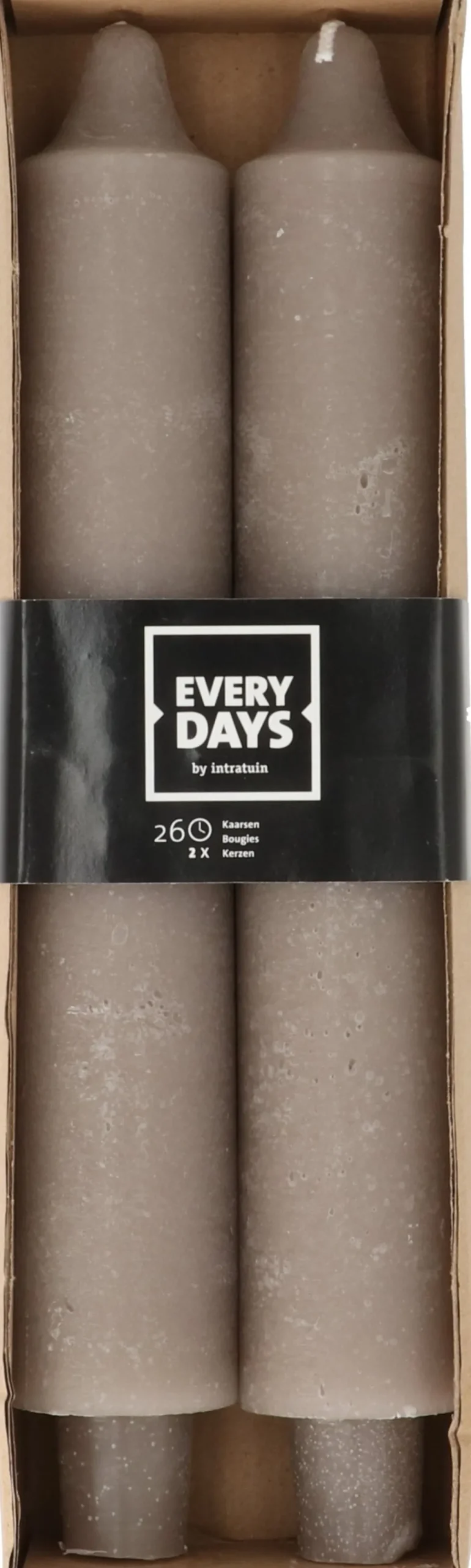 Everydays by Intratuin dinerkaars Rustiek taupe 24 uur 2 stuks