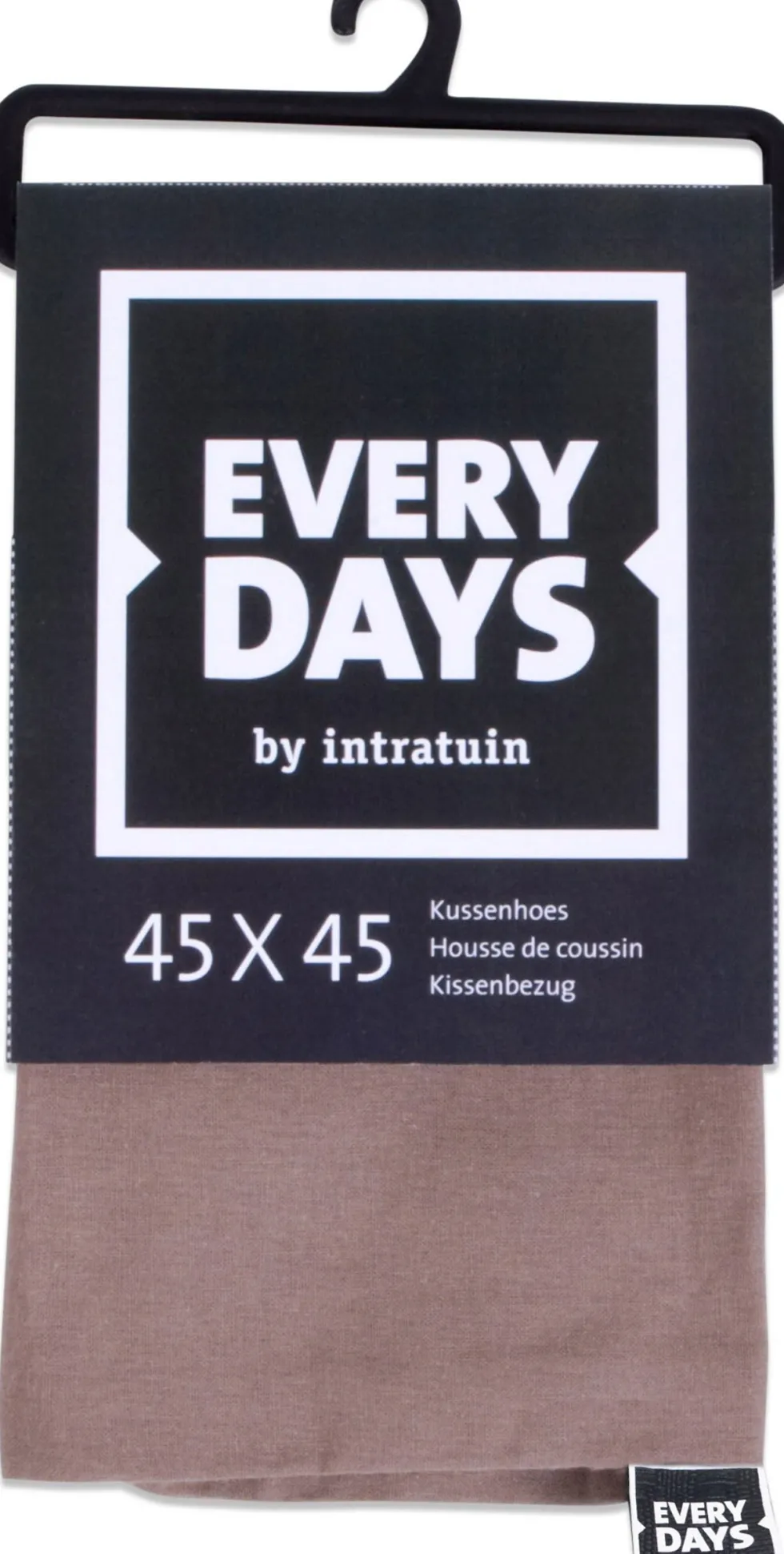 Everydays by Intratuin kussenhoes Katoen taupe 45 x 45 cm