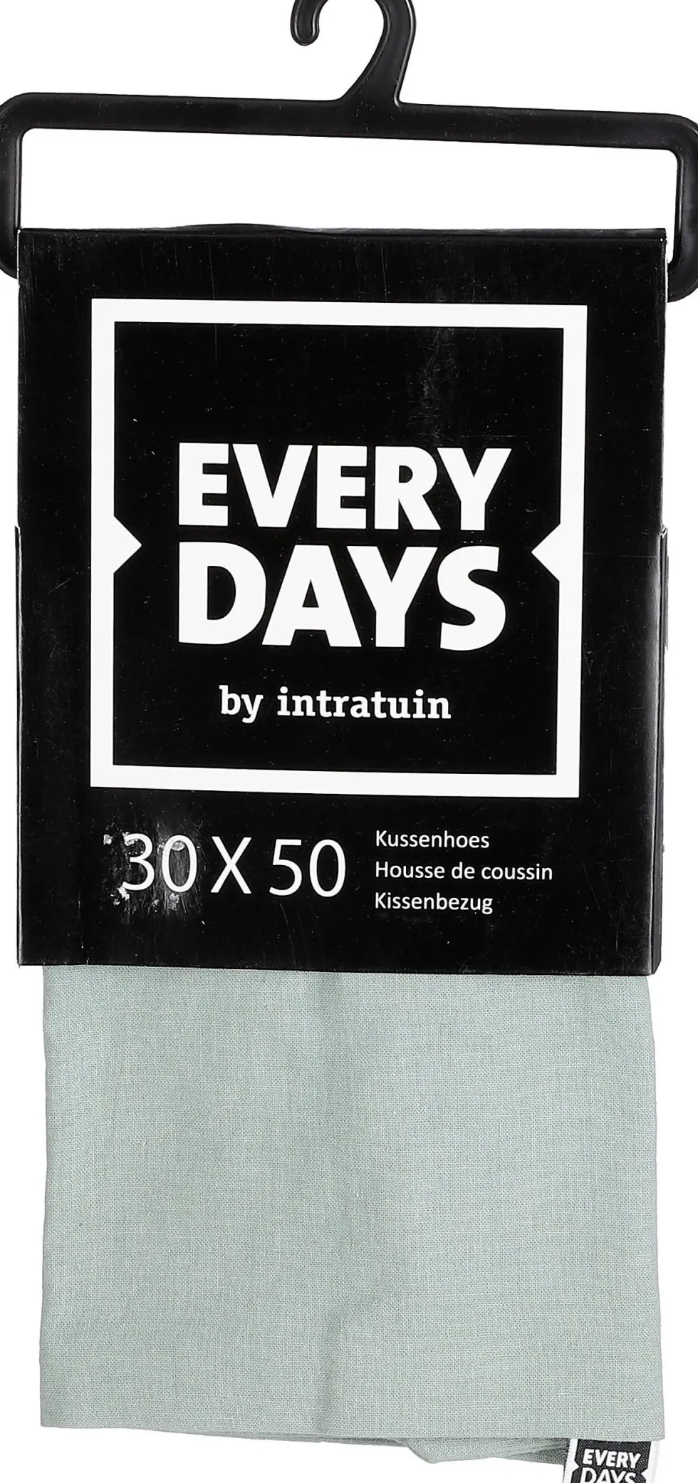 Everydays by Intratuin kussenhoes Katoen mint groen 50 x 30 cm