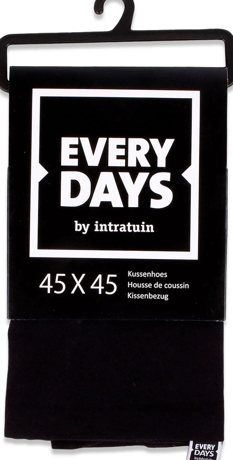Everydays by Intratuin kussenhoes Katoen zwart 45 x 45 cm