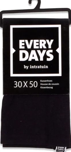 Everydays by Intratuin kussenhoes Katoen zwart 50 x 30 cm