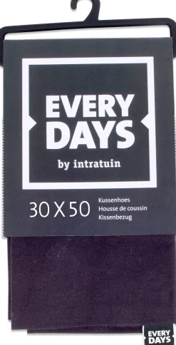 Everydays by Intratuin kussenhoes Katoen antraciet 30 x 50 cm