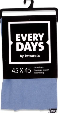 Everydays by Intratuin kussenhoes Katoen blauw 45 x 45 cm