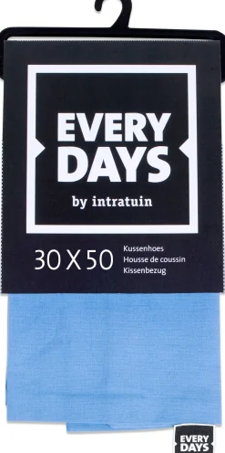 Everydays by Intratuin kussenhoes Katoen blauw 30 x 50 cm