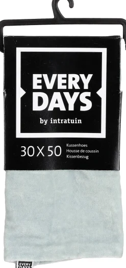 Everydays by Intratuin kussenhoes Fluweel mint groen 30 x 50 cm