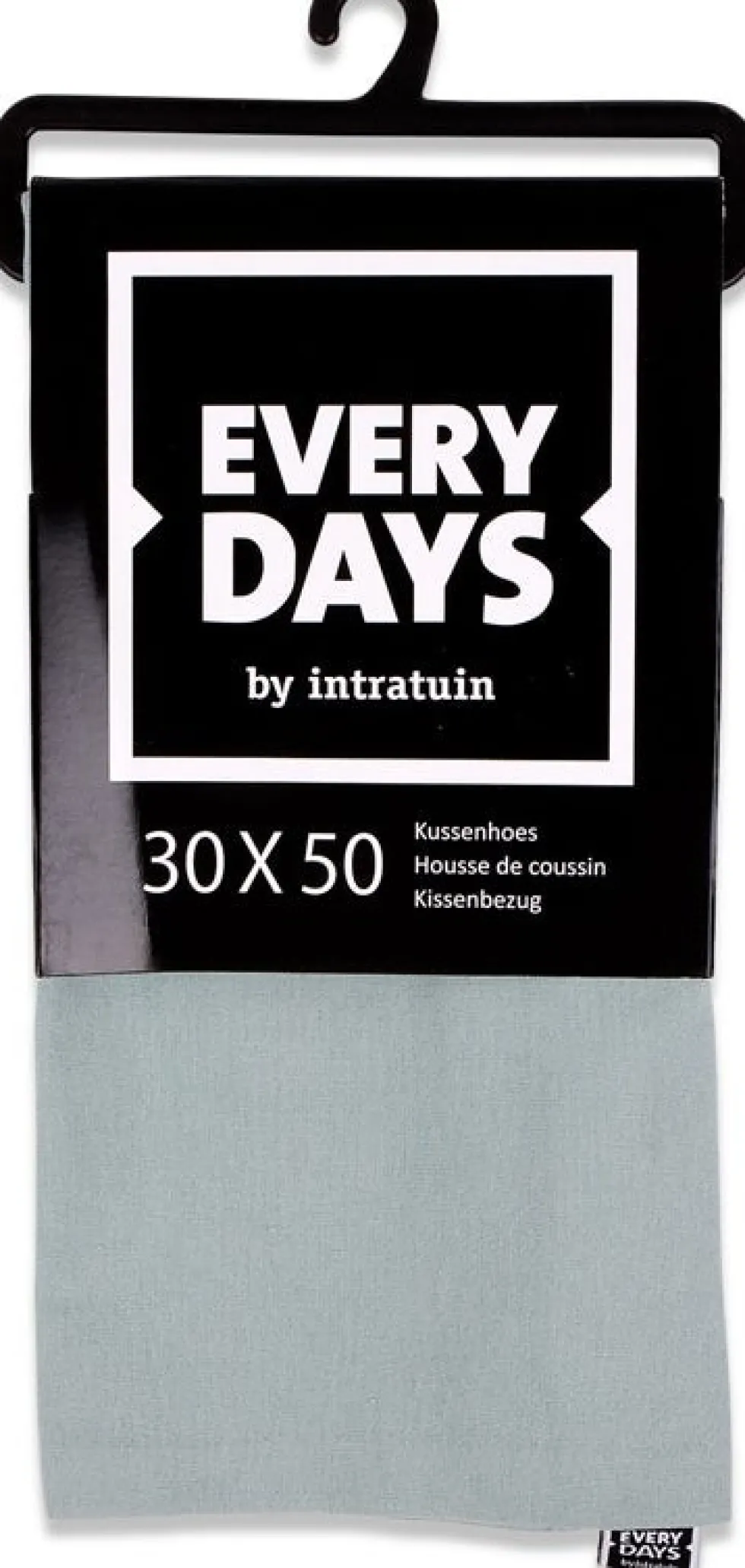 Everydays by Intratuin kussenhoes Katoen grijs 30 x 50 cm